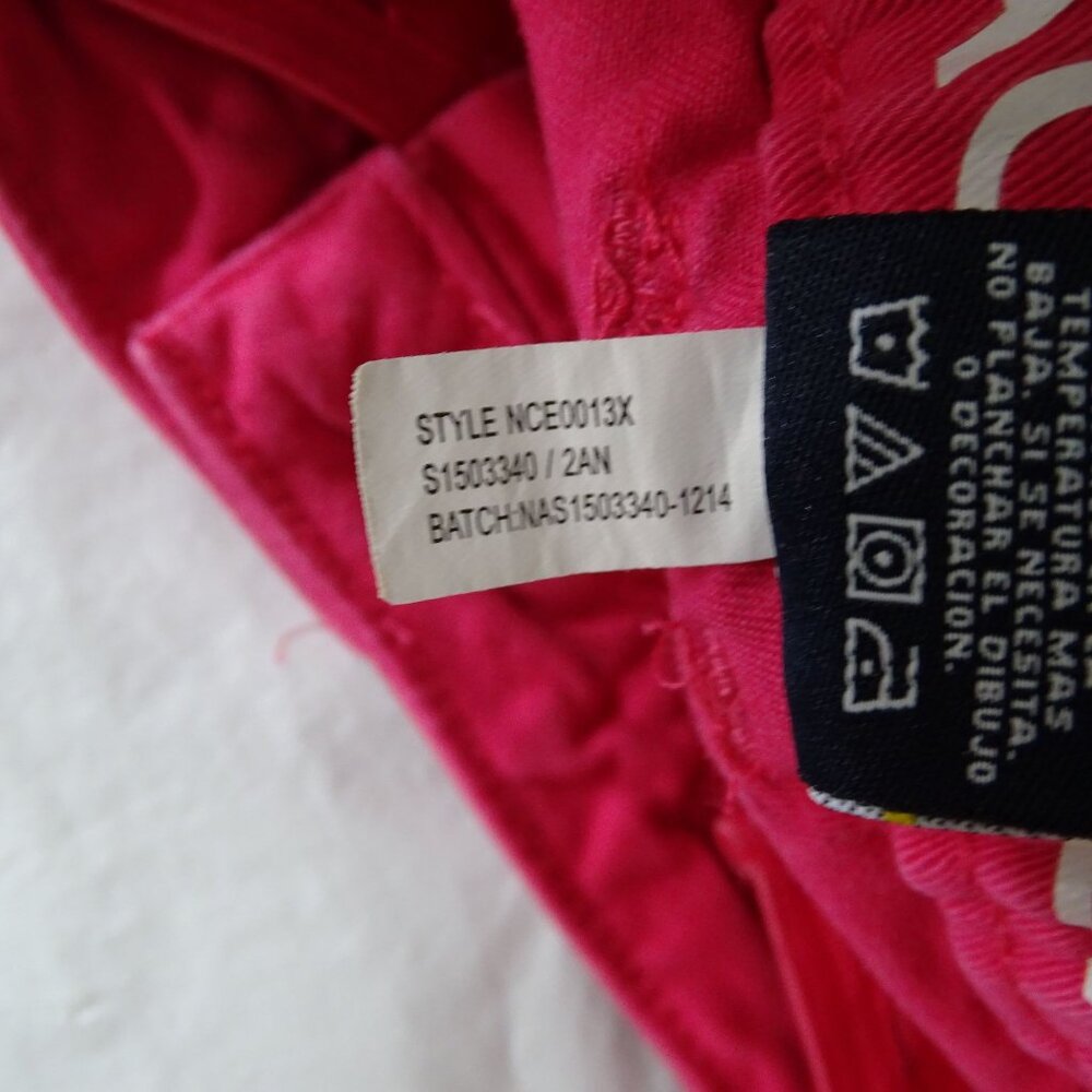 Nautica Girls Pink Cotton Shorts Size 4 Pocket Zipper Fly Preppy Casual Nautical - Picture 6 of 7